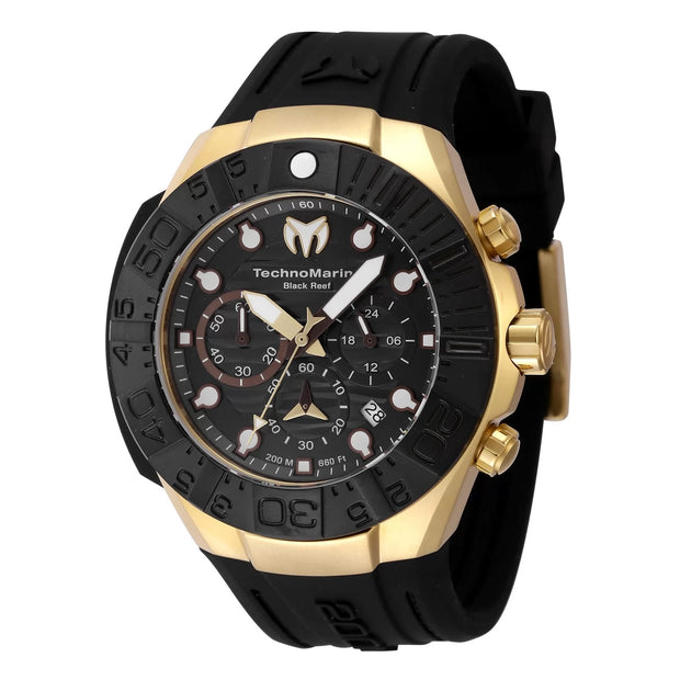 Technomarine Men's TM-523012 Reef Quartz Chronograph Black Dial Watch