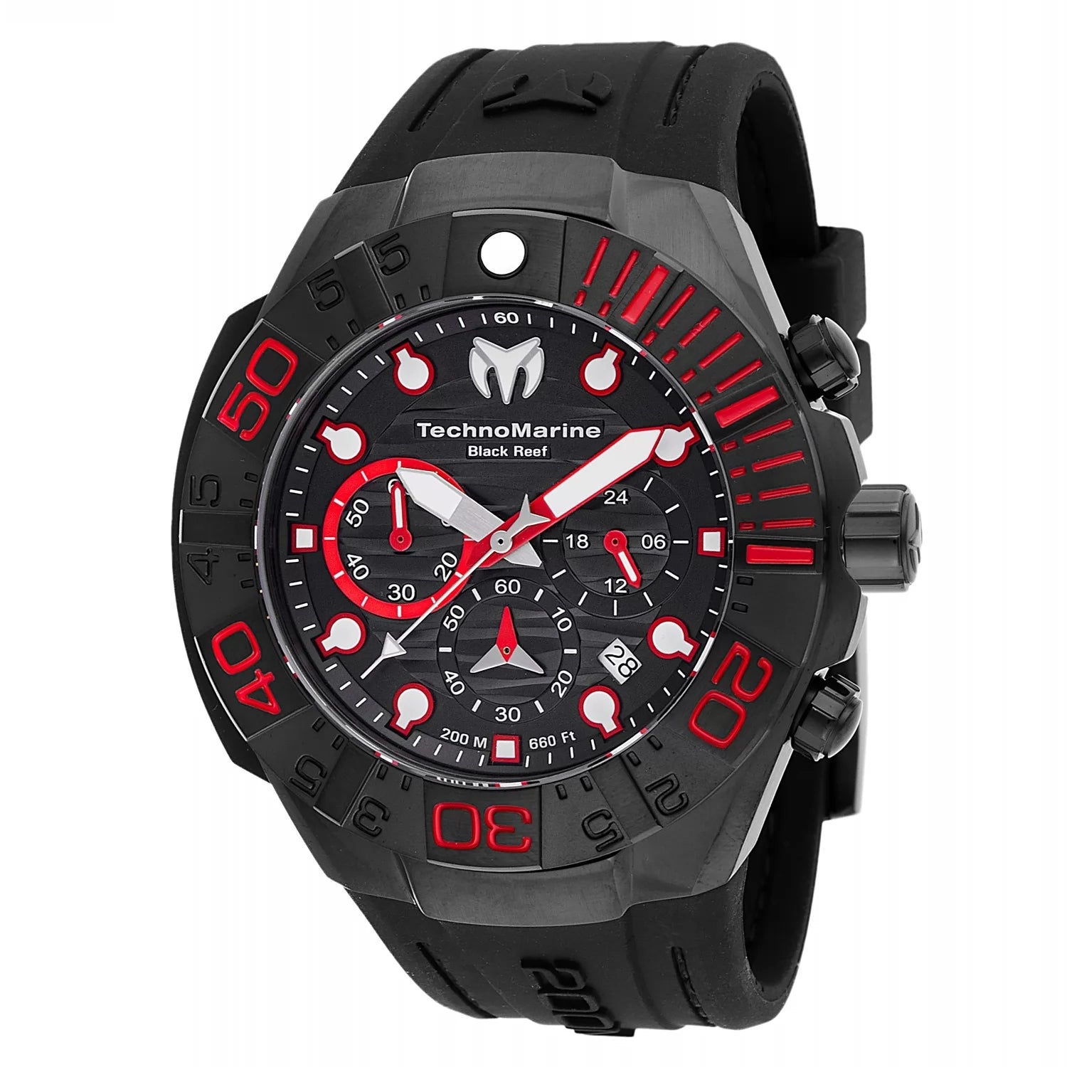 Technomarine Men's TM-523010 Reef Quartz Chronograph Black Dial Watch