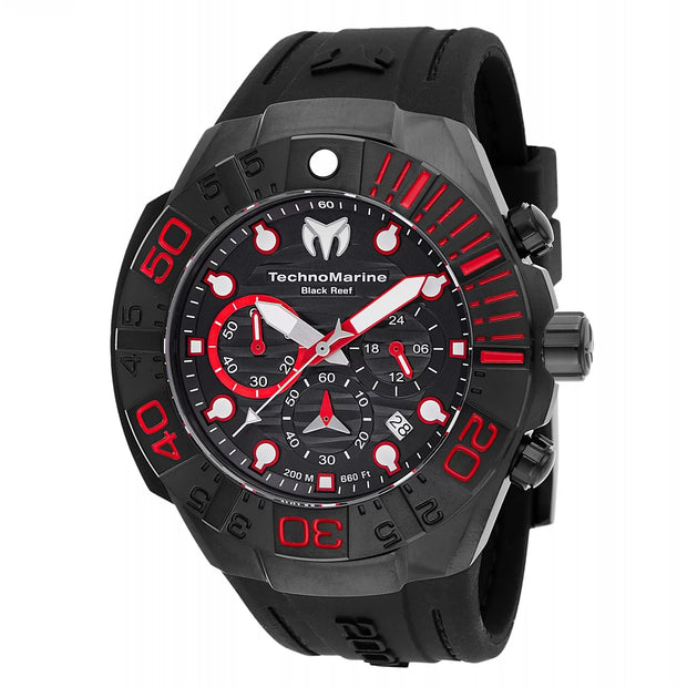 Technomarine Men's TM-523010 Reef Quartz Chronograph Black Dial Watch