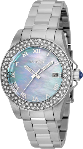 Invicta Women's 36071 Angel Quartz 3 Hand Light Blue Dial Watch