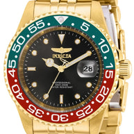 Invicta Men's 36041 Pro Diver Quartz 3 Hand Black Dial Watch