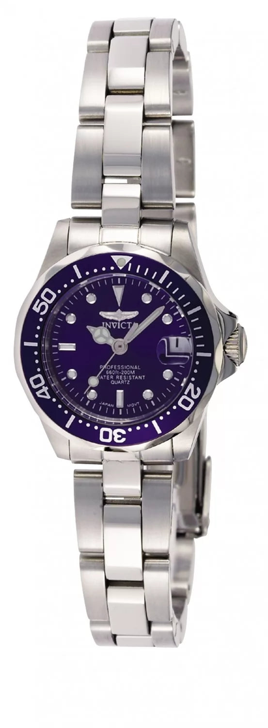 Invicta Women's 9177 Pro Diver Quartz 3 Hand Blue Dial Watch