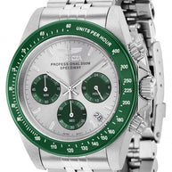 Invicta Men's 36734 Speedway Quartz Chronograph Light Grey, Green Dial Watch