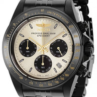 Invicta Men's 36738 Speedway Quartz Chronograph Black, Gold Dial Watch