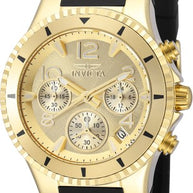 Invicta Women's 36909 BLU Quartz Chronograph Gold Dial Watch