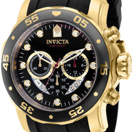 invicta Men's 37228 Pro Diver Quartz Chronograph Red, Black Dial Watch