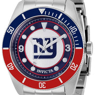 Invicta Men's 37232 NFL New York Giants Quartz 3 Hand Blue, Red, White Dial Watch
