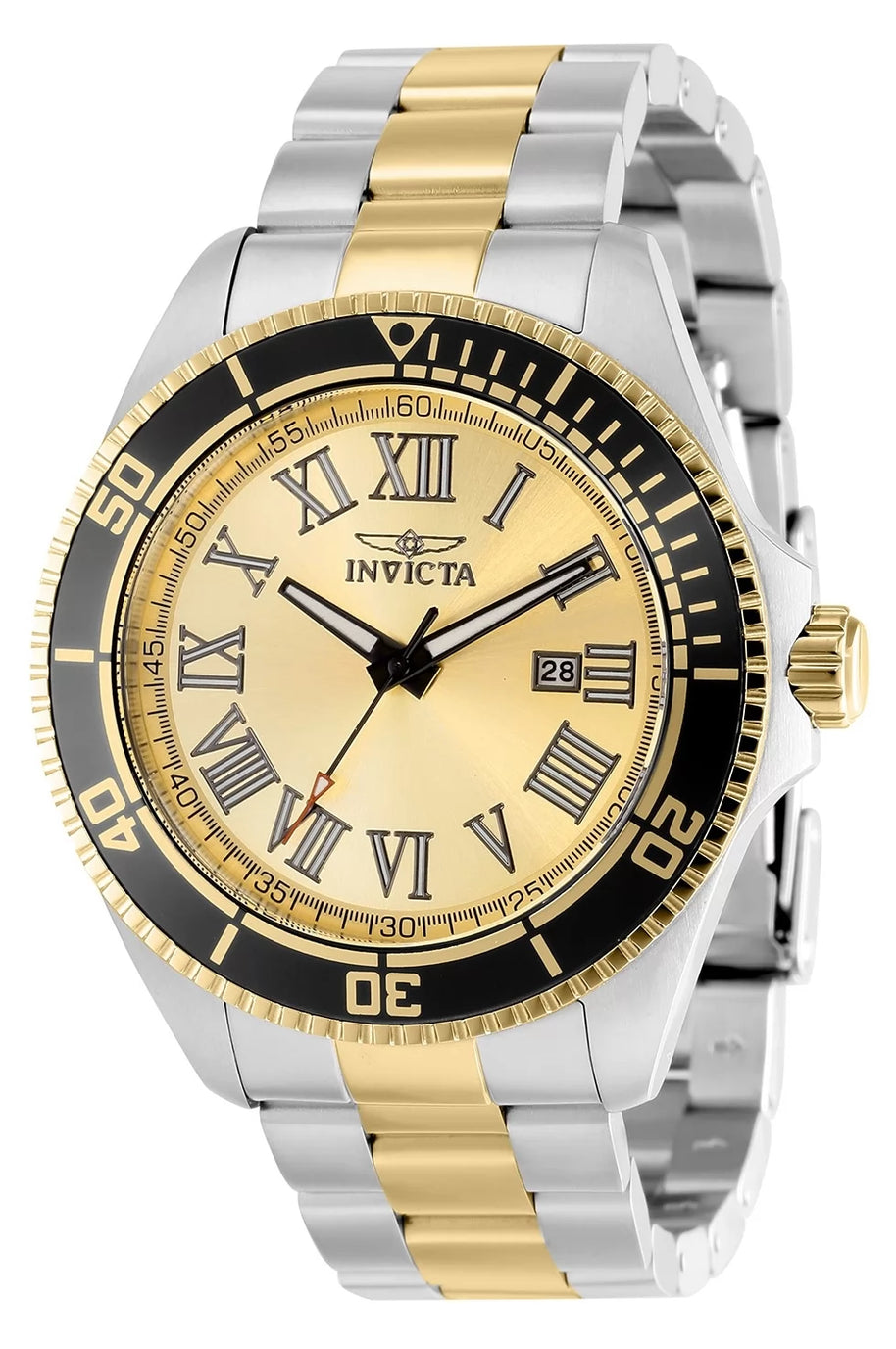 Invicta Men's 15000 Pro Diver Quartz 3 Hand Champagne Dial Watch