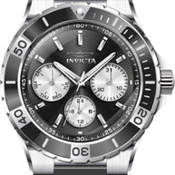 Invicta Women's 37316 Aviator Quartz Chronograph Black Dial Watch