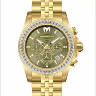 Technomarine Men's TM-225017 Manta Quartz VD53 Olive Green Dial Watch