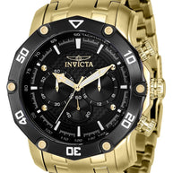 Invicta Women's 37725 Pro Diver Quartz Multifunction Black Dial Watch
