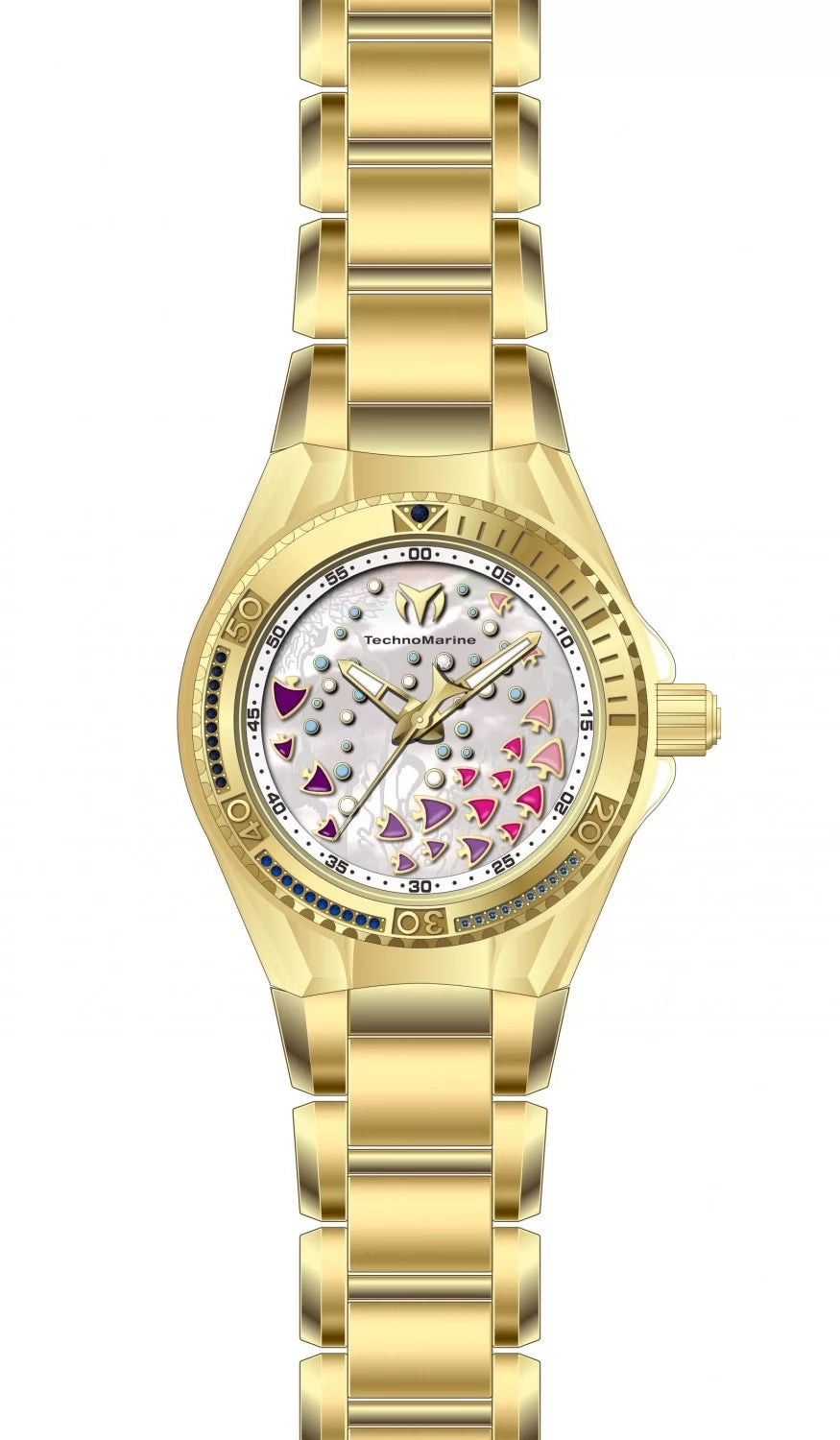Technomarine Women's TM-125006 Cruise Quartz PC21 White Dial Watch