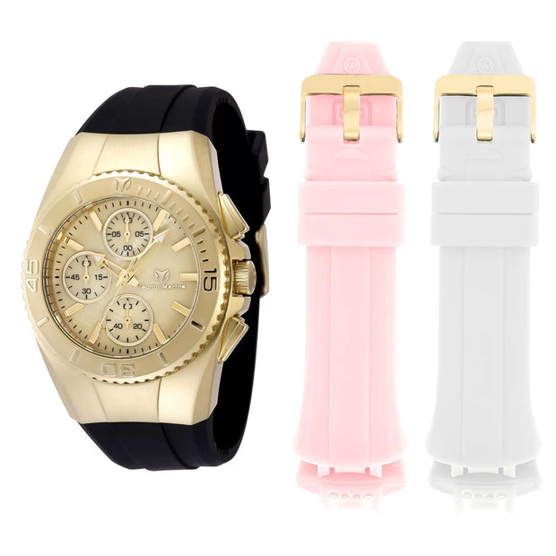 Technomarine Women's TM-124035 Cruise Quartz Chronograph Gold Dial Watch