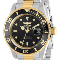 invicta Men's 37158 Pro Diver Quartz 3 Hand Black Dial Watch