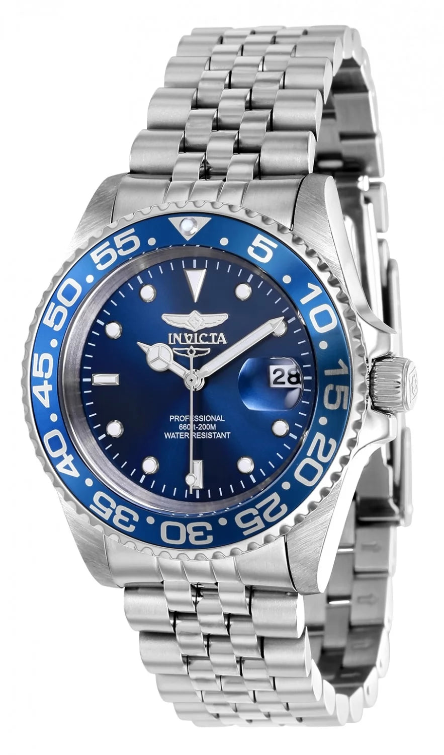 Invicta Women's 37161 Pro Diver Quartz 3 Hand Blue Dial Watch