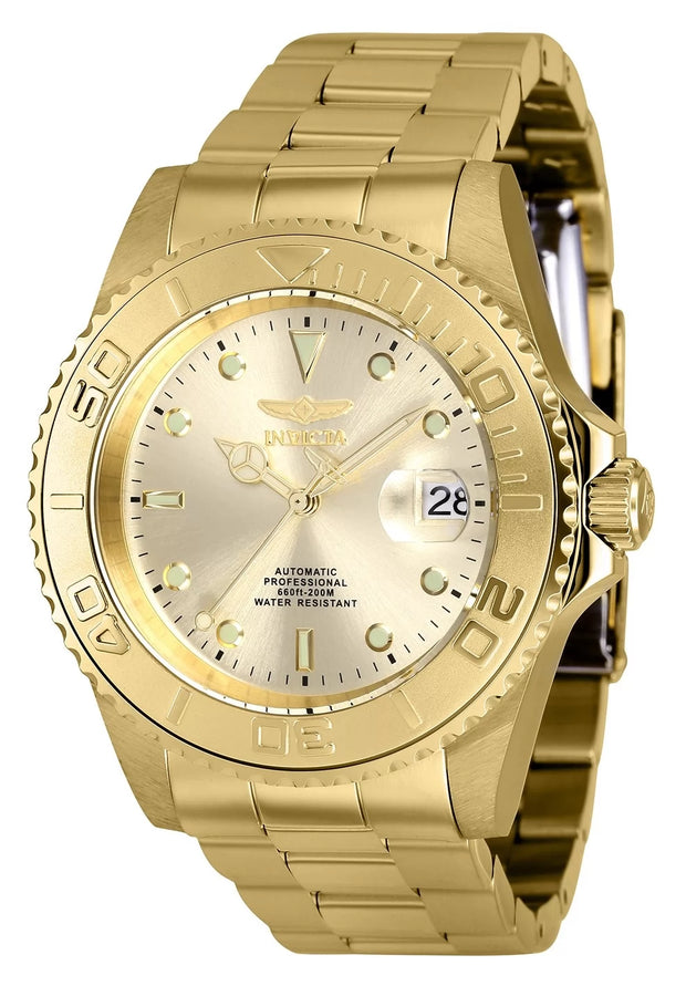 Invicta Men's 9010OBXL Pro Diver Automatic 3 Hand Champagne Dial Watch