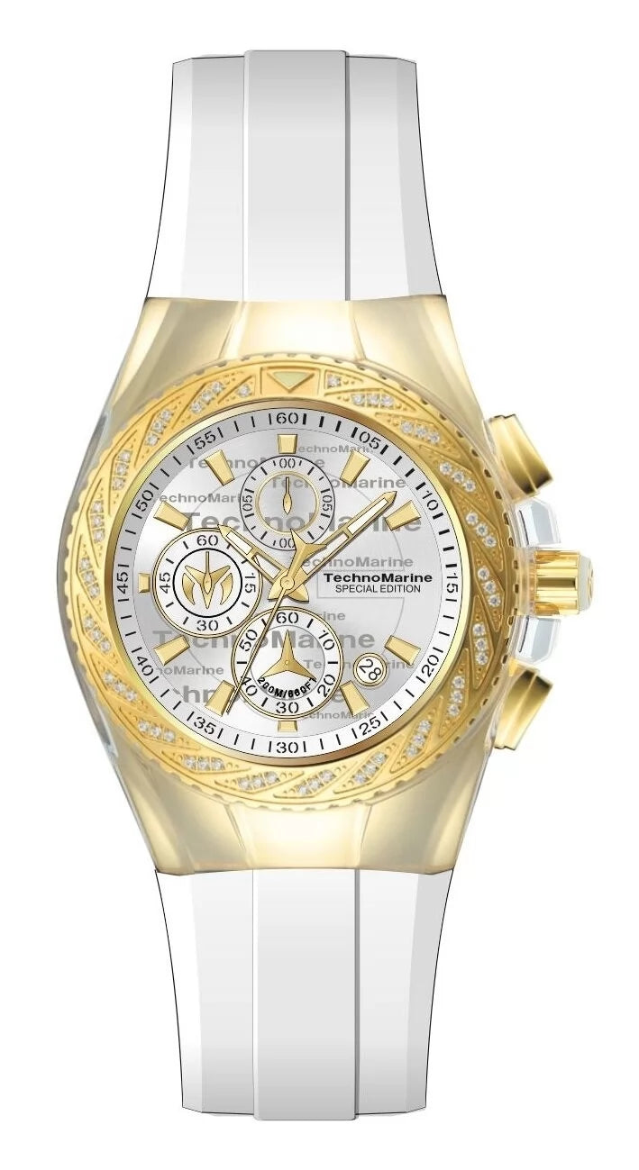 Technomarine Women's TM-125013 Cruise Quartz VD57 Silver Dial Watch