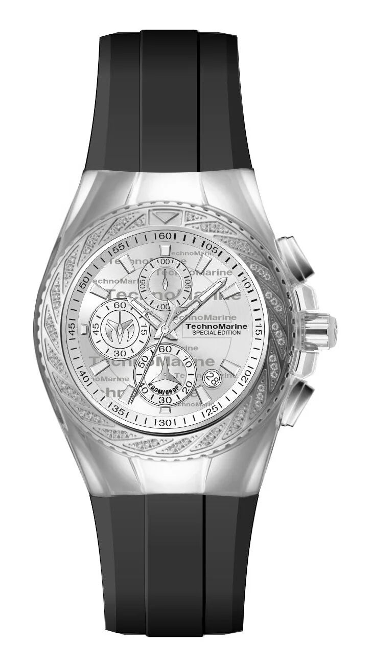 Technomarine Men's TM-125014 Cruise Quartz VD57 Silver Dial Watch