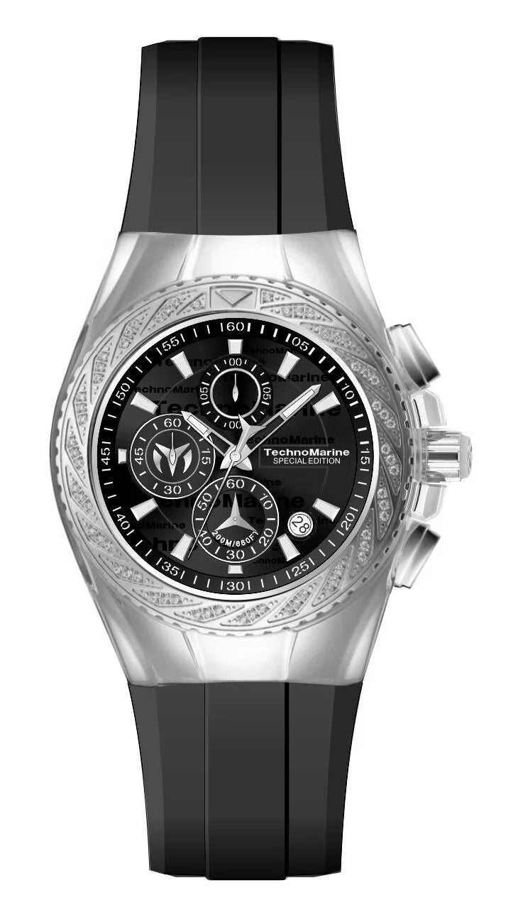 Technomarine Women's TM-125015 Cruise Quartz VD57 Black Dial Watch