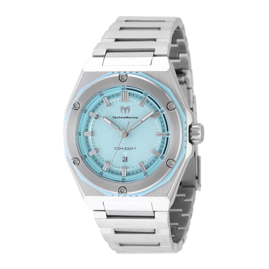 Technomarine Women's TM-416079 CORAL Quartz 3 Hand Green Dial Watch