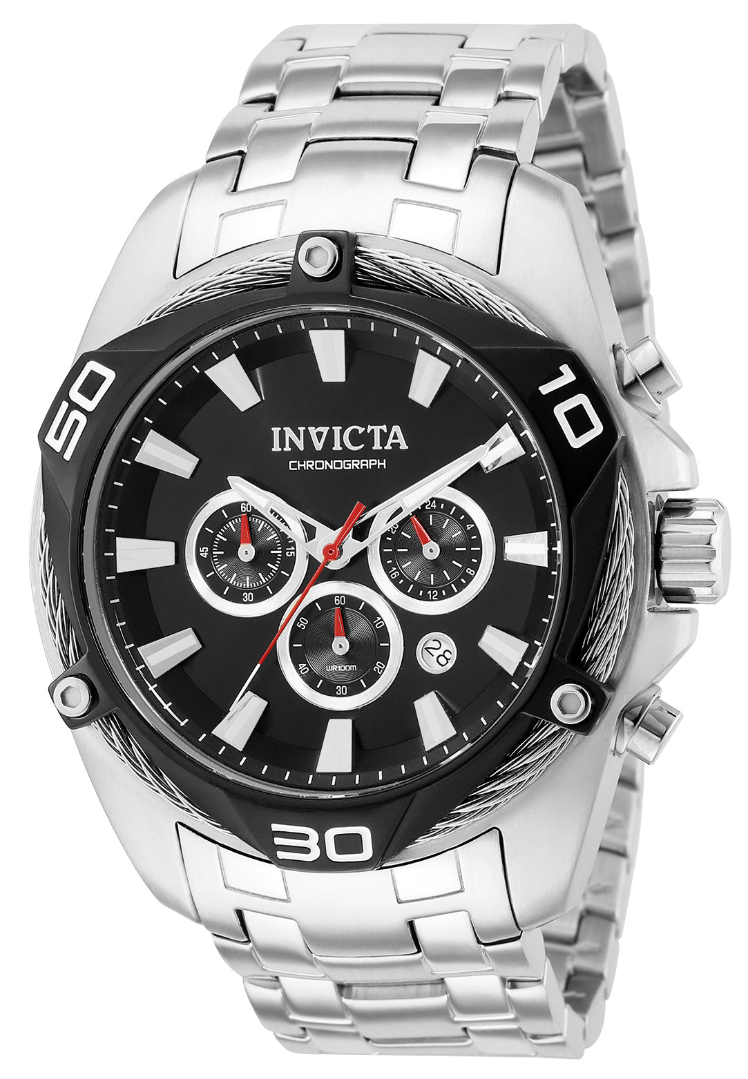 Invicta Men's 38569 Bolt Quartz Chronograph Black Dial Watch