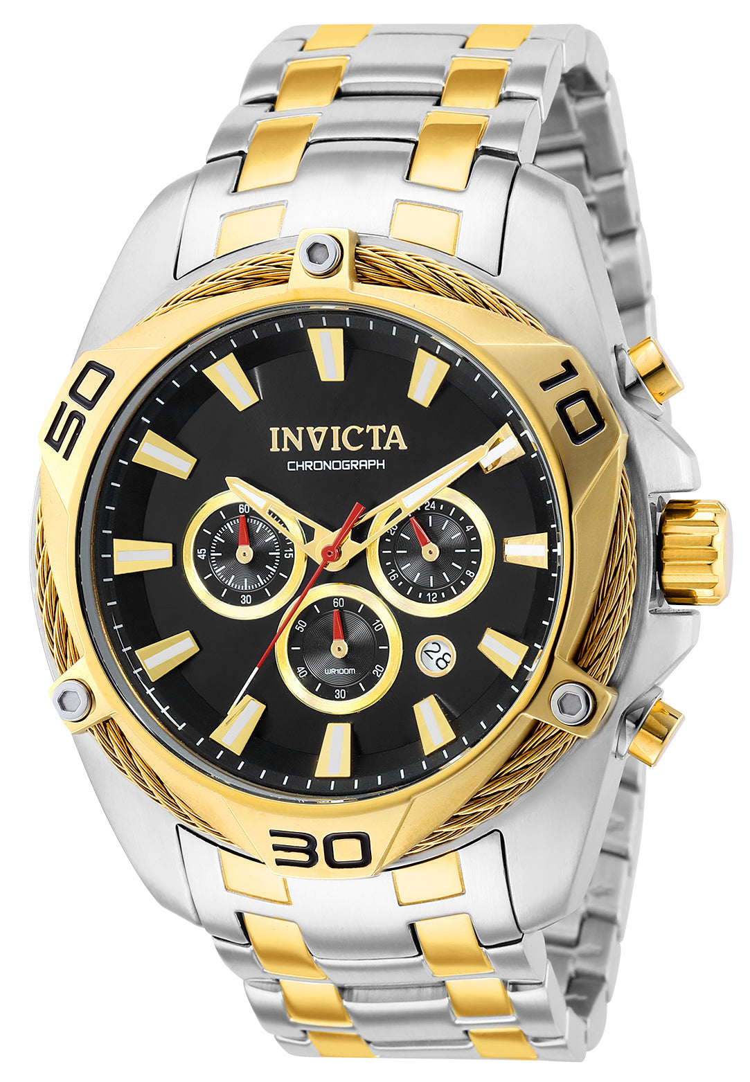 Invicta Men's 38571 Bolt Quartz Chronograph Black Dial Watch