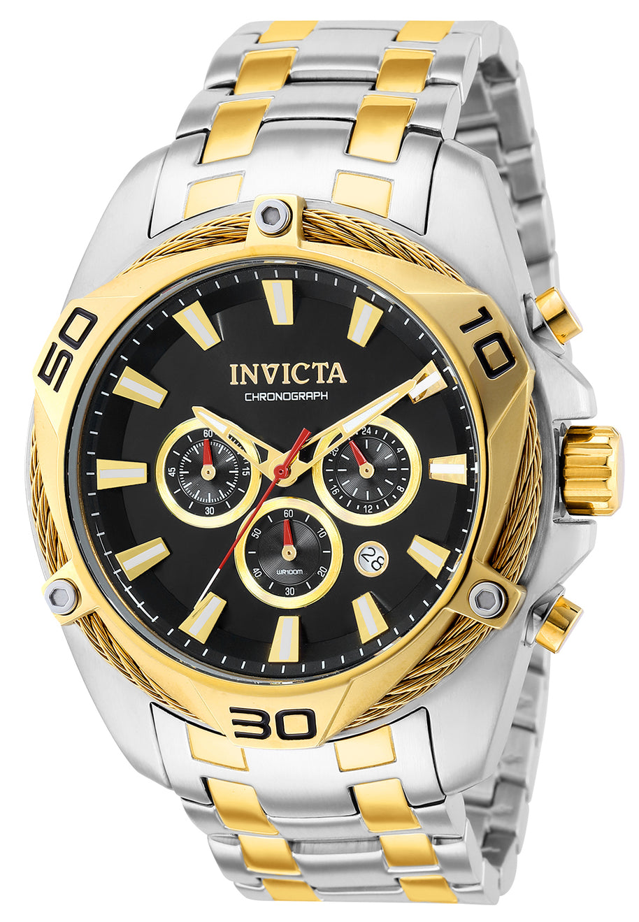 Invicta Men's 38571 Bolt Quartz Chronograph Black Dial Watch