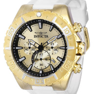 Invicta Men's 37636 Aviator Quartz Chronograph Gold Dial Watch