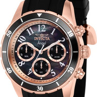 invicta Women's 38756 Angel Quartz Chronograph Black Dial Watch
