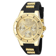 Invicta Women's 36909 BLU Quartz Chronograph Gold Dial Watch