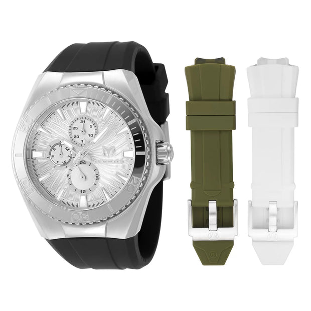 Technomarine Women's TM-124016 Cruise Quartz Chronograph Silver Dial Watch