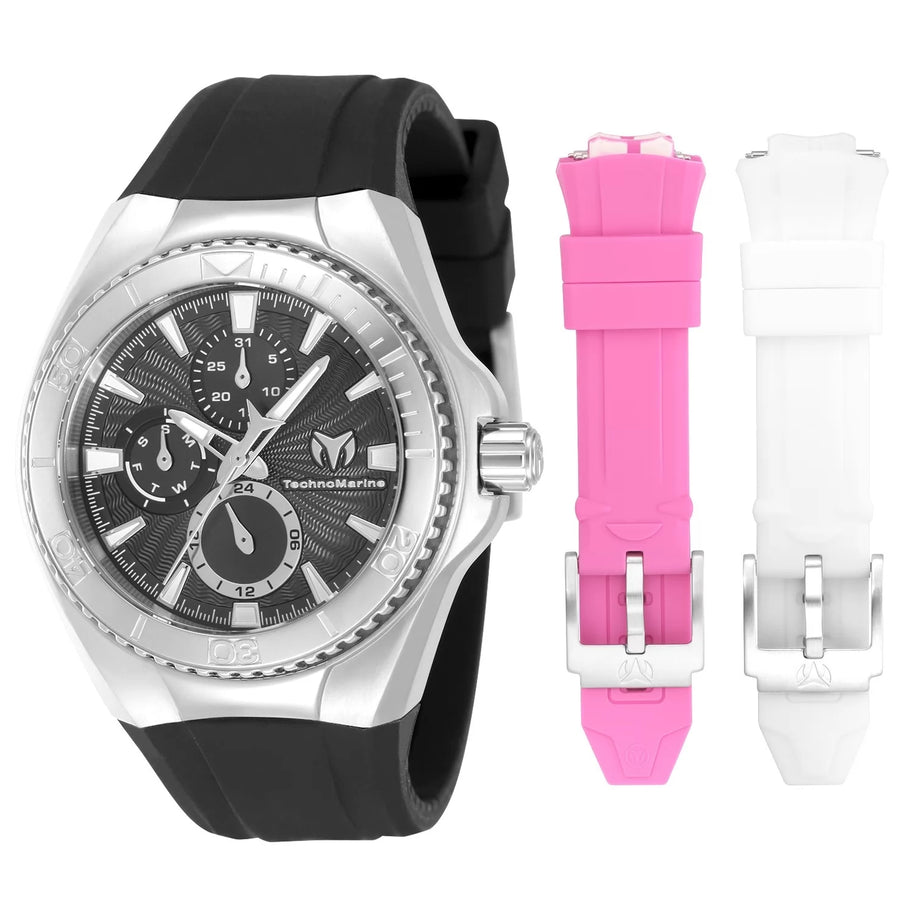 Technomarine Men's TM-124021 Cruise Quartz Chronograph Black Dial Watch