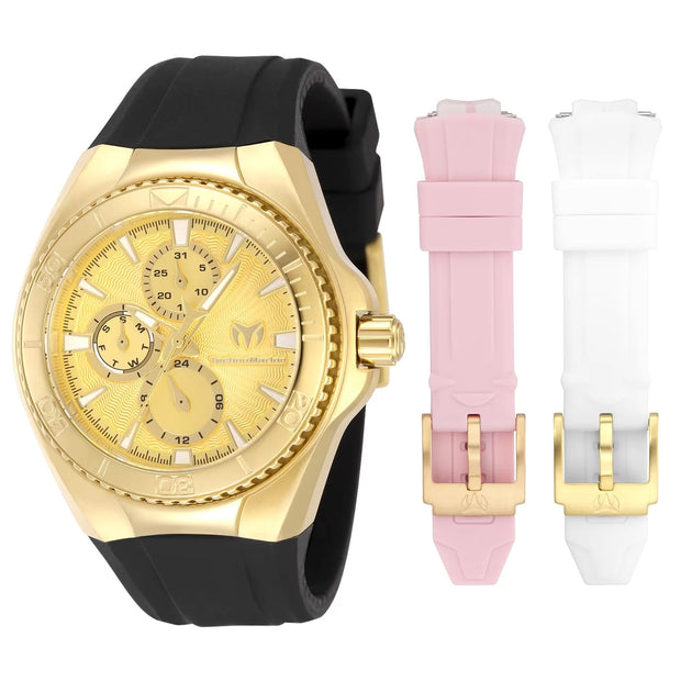 Technomarine Women's TM-124022 Cruise Quartz Chronograph Gold Dial Watch