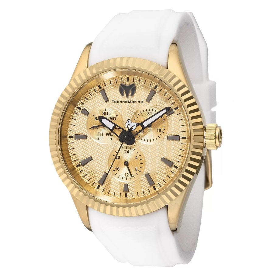 Technomarine Men's TM-724002 Sea  Quartz Chronograph Gold Dial Watch