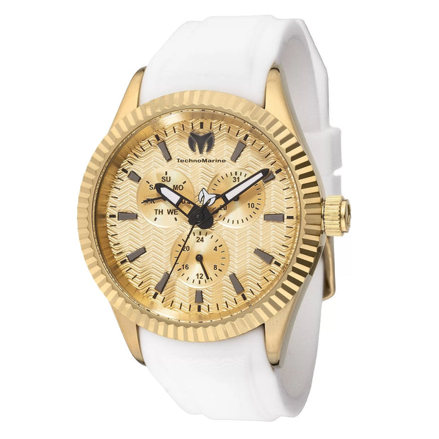 Technomarine Men's TM-724002 Sea  Quartz Chronograph Gold Dial Watch