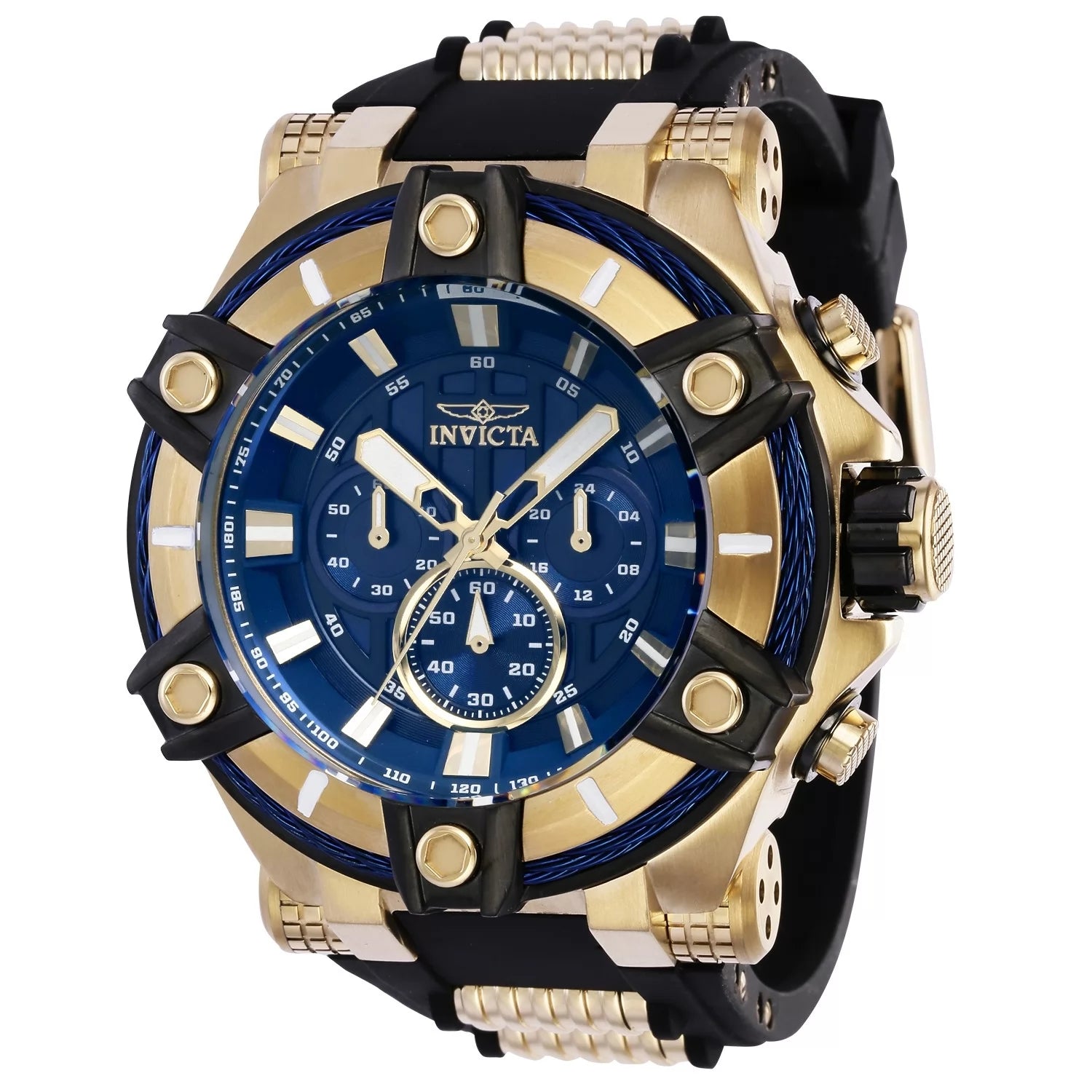 Invicta Men's 39187 Bolt Quartz Chronograph Blue Dial Watch