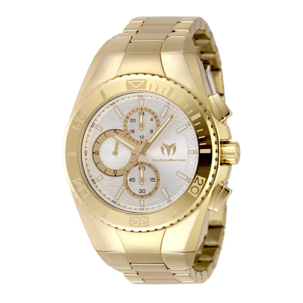 Technomarine Men's TM-224022 Manta Quartz Chronograph Silver Dial Watch