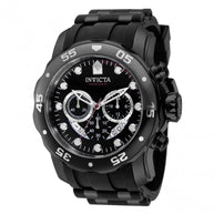 Invicta Men's 37231 Pro Diver Quartz Chronograph Black, Red Dial Watch