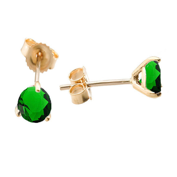 Solid Gold Martini Stud Earrings (Available In Yellow/Rose/White Gold)