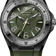 Technomarine Men's TM-225025 Lusso Mare Quartz 2 Hand Olive Green Dial Watch