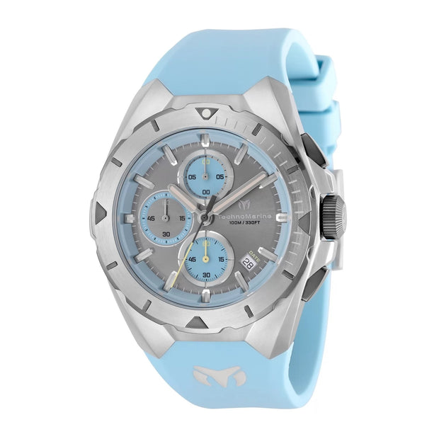 Technomarine Men's TM-318137 OCEAN Quartz VD57 Greyish Blue, Grey Dial Watch