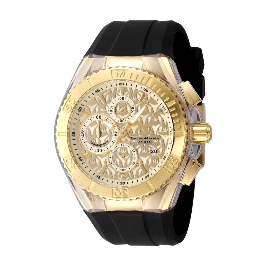 Technomarine Men's TM-125002 Cruise Quartz VD57 Gold Dial Watch