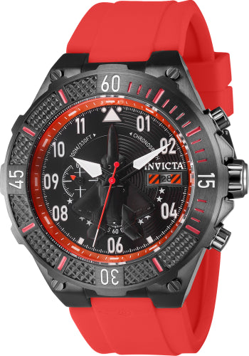 Invicta Men's 39897 Aviator Quartz Multifunction Black Dial Watch