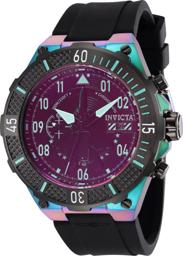 Invicta Men's 39901 Aviator Quartz Multifunction Black Dial Watch