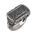 .925 Sterling Silver Biblical Last Supper Jesus Christ Apostles Men's Signet Ring