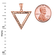 Gold Chic Open Triangle Pendant Necklace (Available in Yellow/Rose/White)