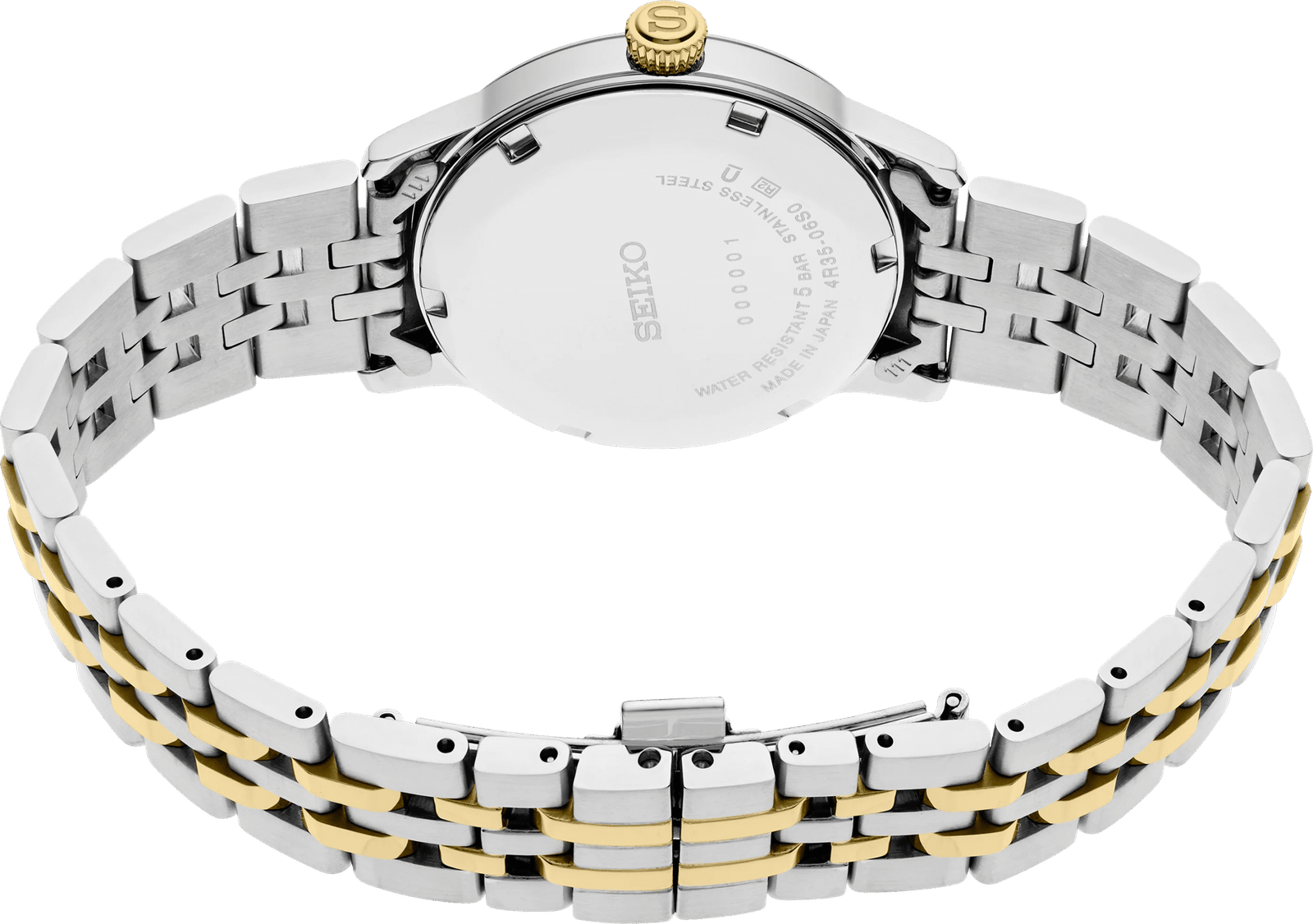 Seiko SRPL64 Presage Gold Dial Stainless Steel Women's Watch