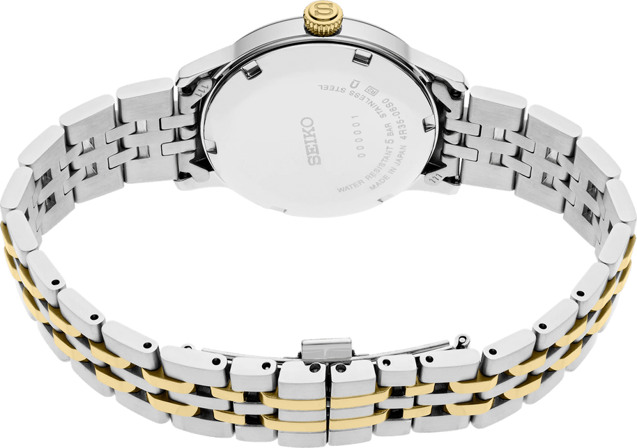 Seiko SRPL64 Presage Gold Dial Stainless Steel Women's Watch