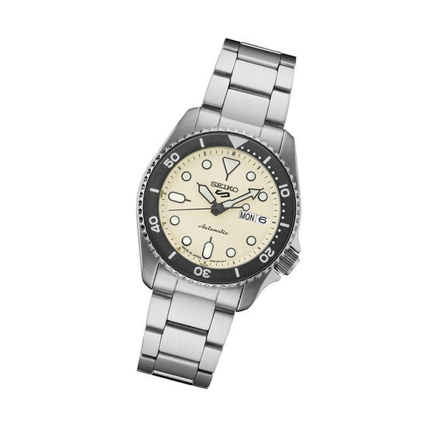 SRPK31 Seiko 5 Sports Automatic Watch Light Beige Dial