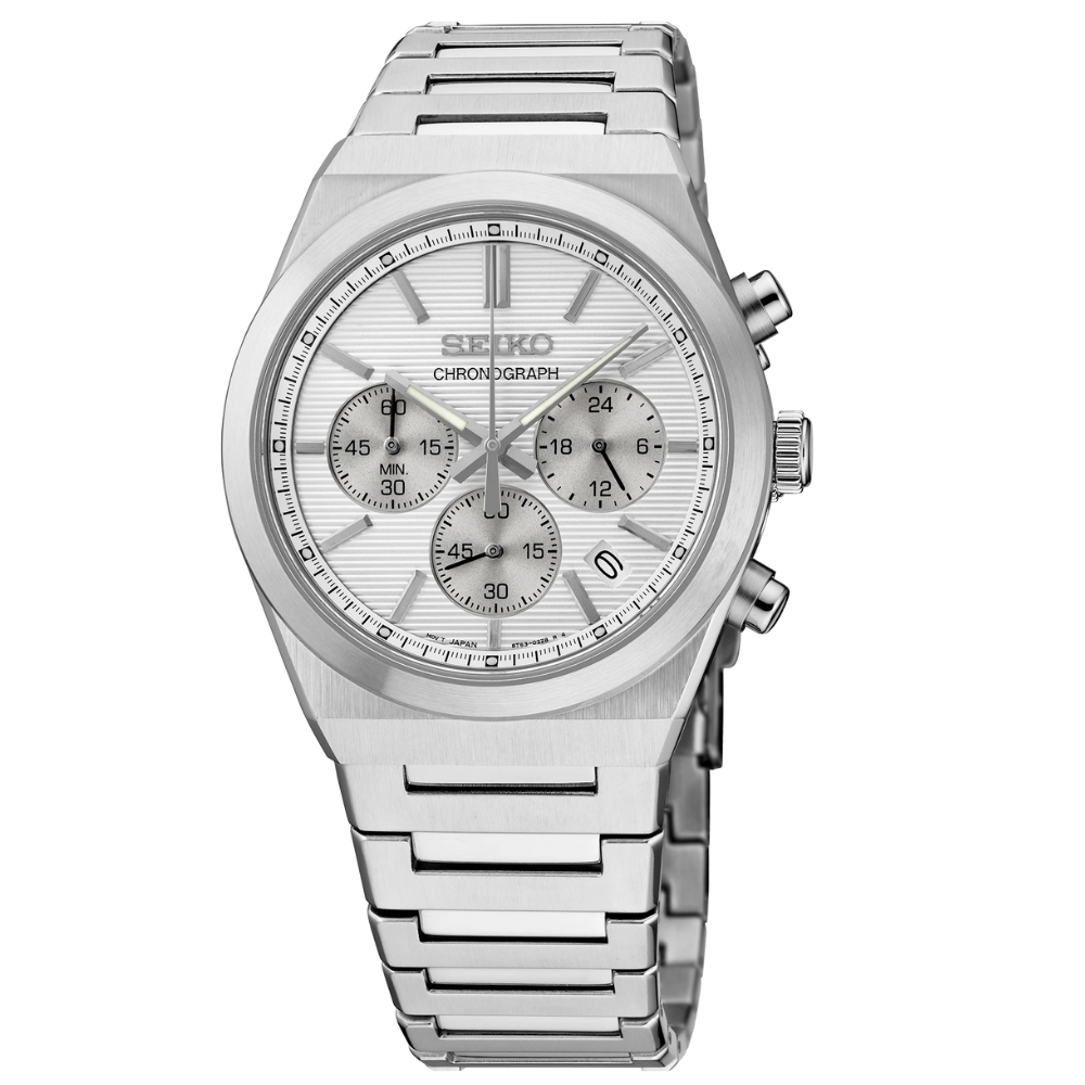 Seiko SSB451 Quartz Chronograph Silver Dial Men's Watch